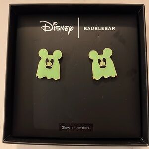 Disney x BaubleBar Mickey Mouse Ghost Earrings